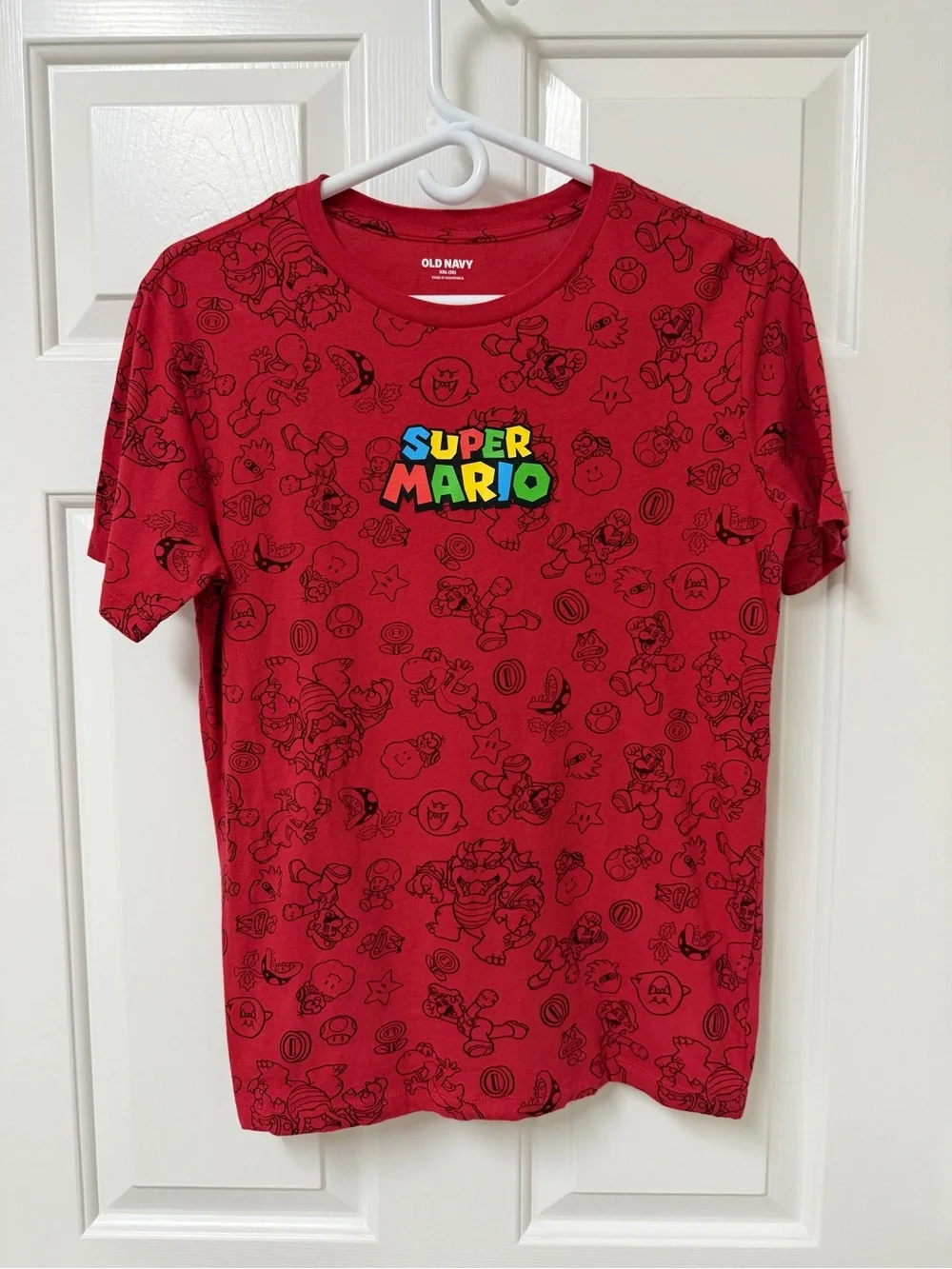 Old Navy Super Mario Red Graphic T-Shirt Boys’ Size XXL